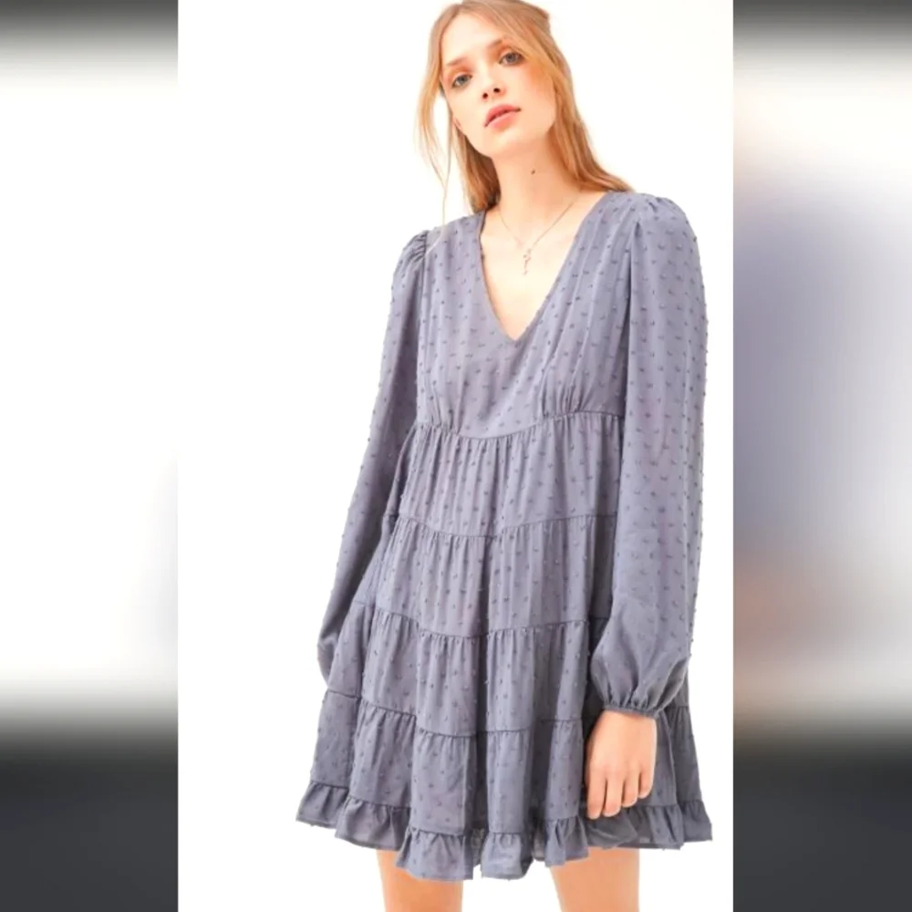 URBAN OUTFITTERS oversized comfy babydoll textured detail dress - Picture 2 of 16